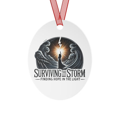 Ornament Set: Surviving the Storm - Domestic Violence Awareness