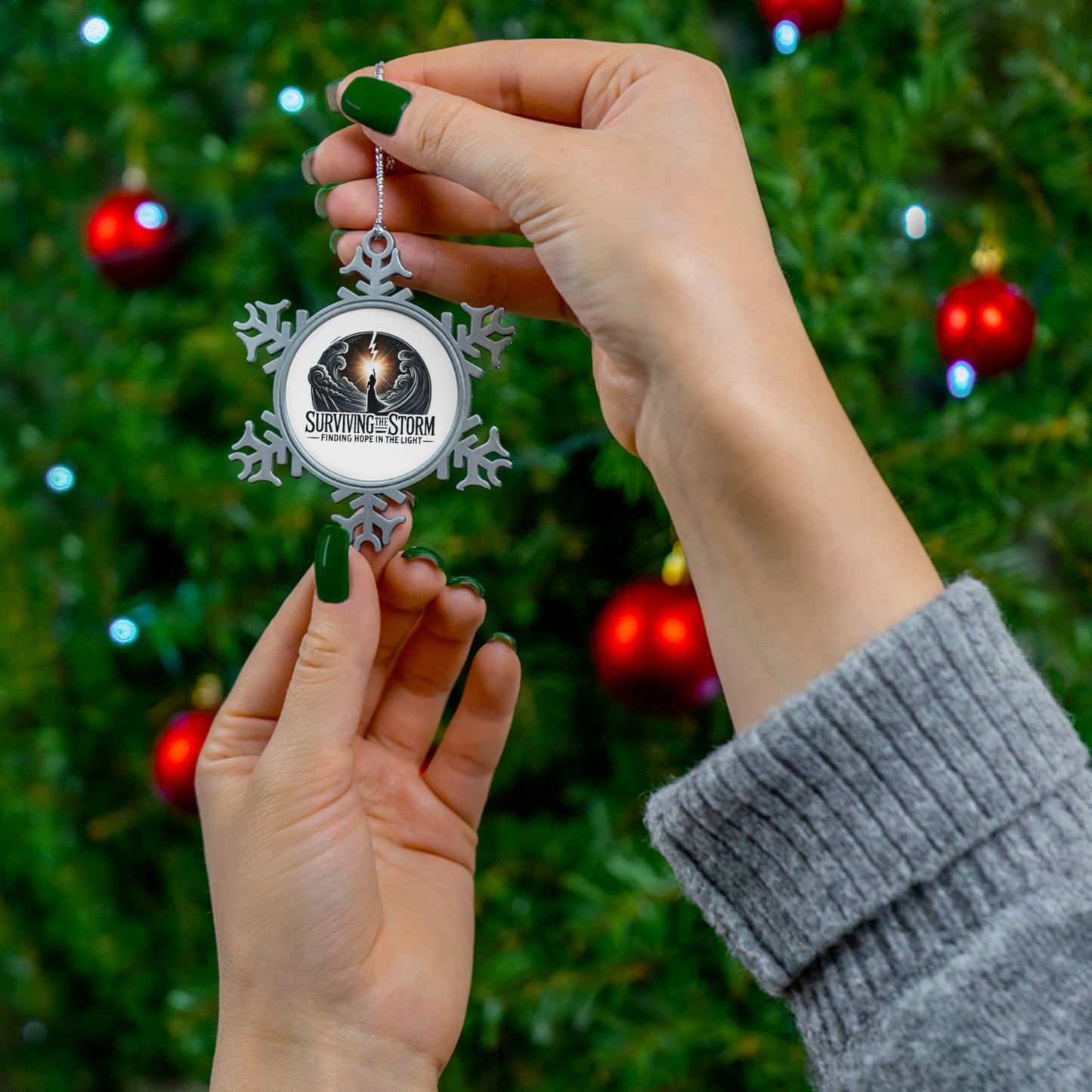 Christmas Ornament - Surviving the Storm Snowflake Decoration