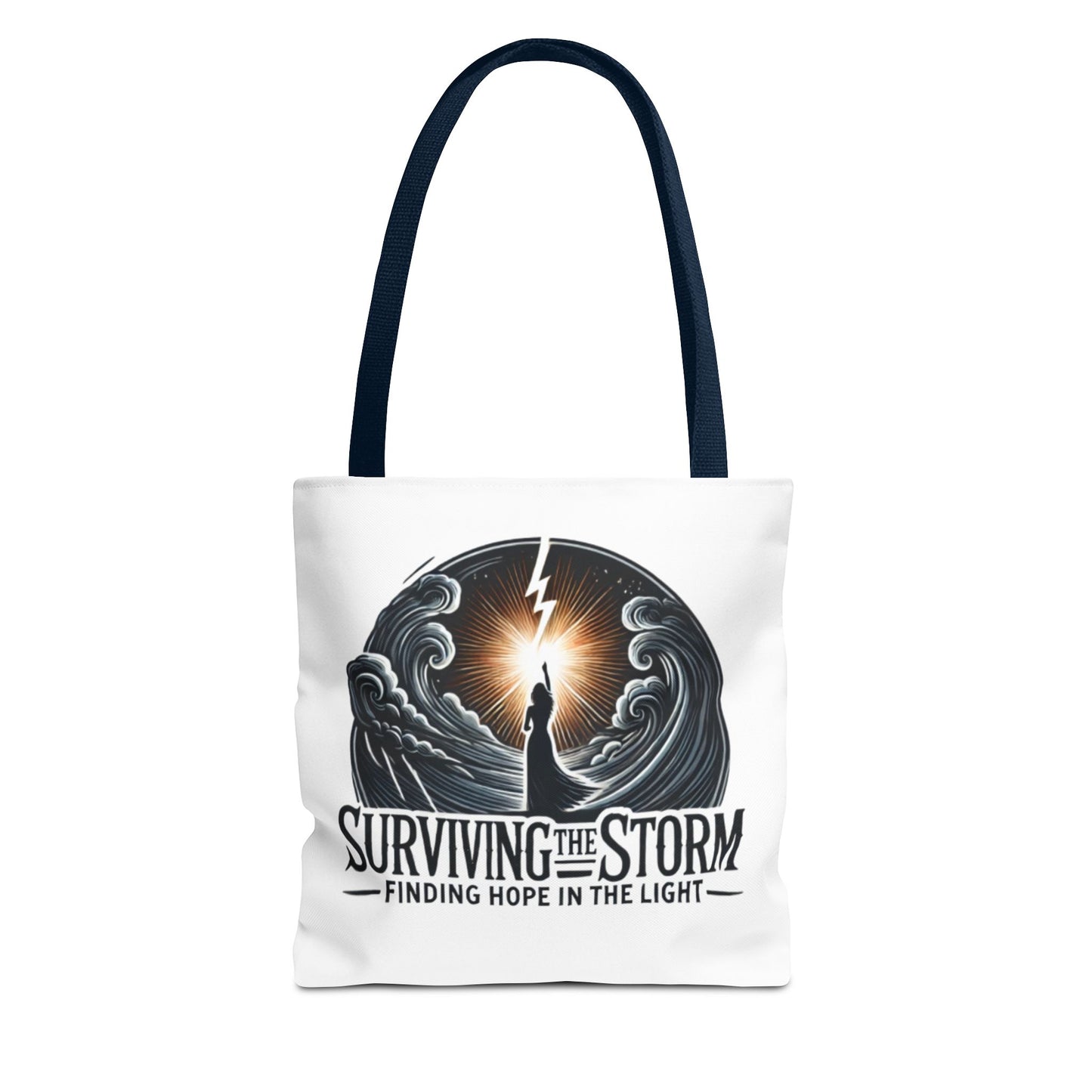 Surviving The Storm Tote Bag - Domestic Violence Awareness