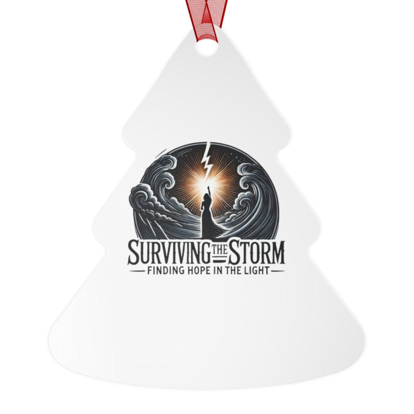 Ornament Set: Surviving the Storm - Domestic Violence Awareness