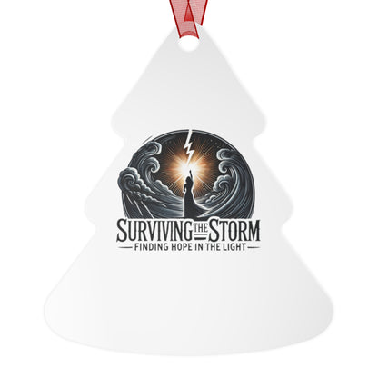 Ornament Set: Surviving the Storm - Domestic Violence Awareness