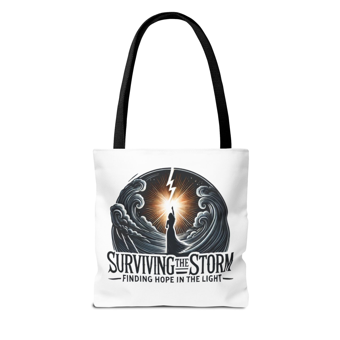 Surviving The Storm Tote Bag - Domestic Violence Awareness