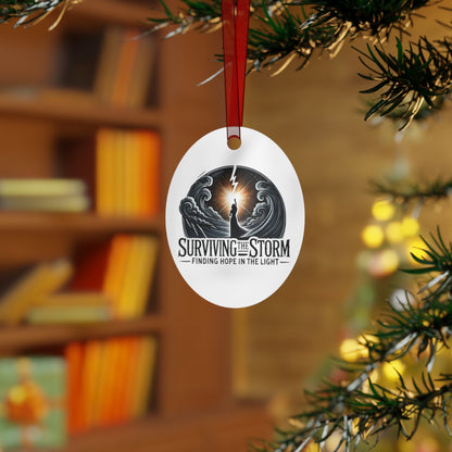 Ornament Set: Surviving the Storm - Domestic Violence Awareness