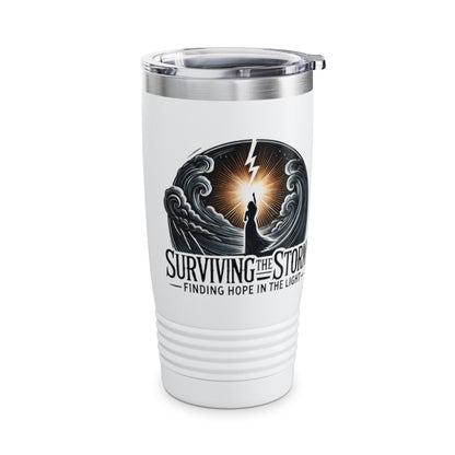 Tumbler Surviving The Storm Finding Hope In The Light - Awareness