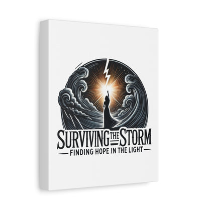 Surviving The Storm, Finding Hope In The Light Matte Canvas