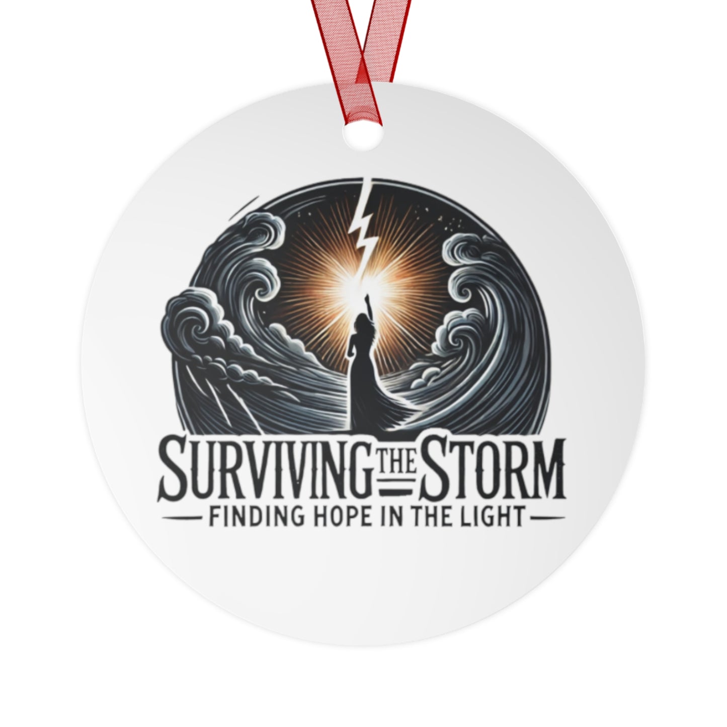 Ornament Set: Surviving the Storm - Domestic Violence Awareness