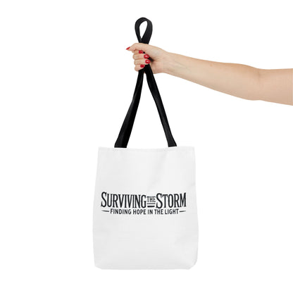 Surviving The Storm Tote Bag - Domestic Violence Awareness