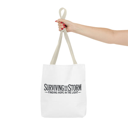 Surviving The Storm Tote Bag - Domestic Violence Awareness