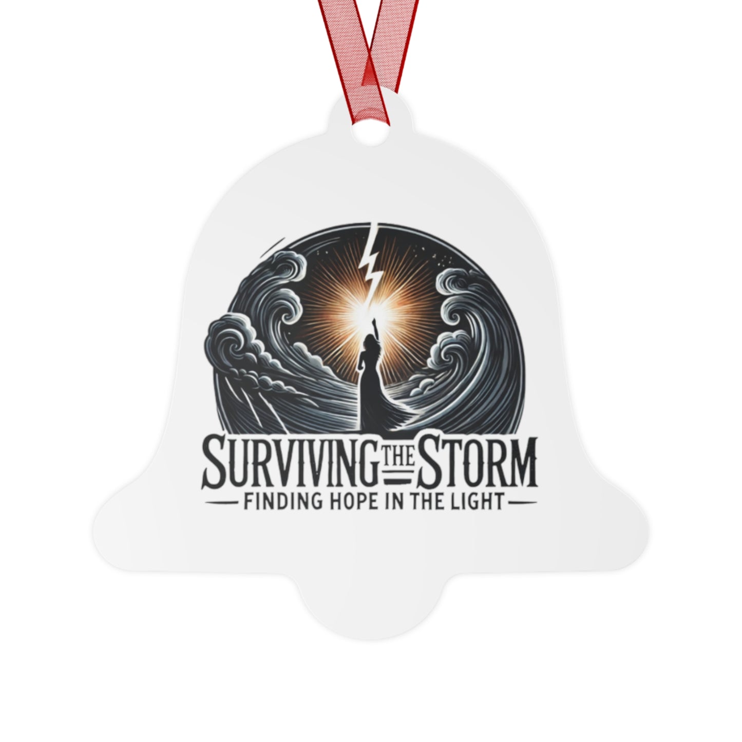 Ornament Set: Surviving the Storm - Domestic Violence Awareness