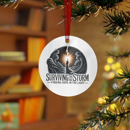 Ornament Set: Surviving the Storm - Domestic Violence Awareness