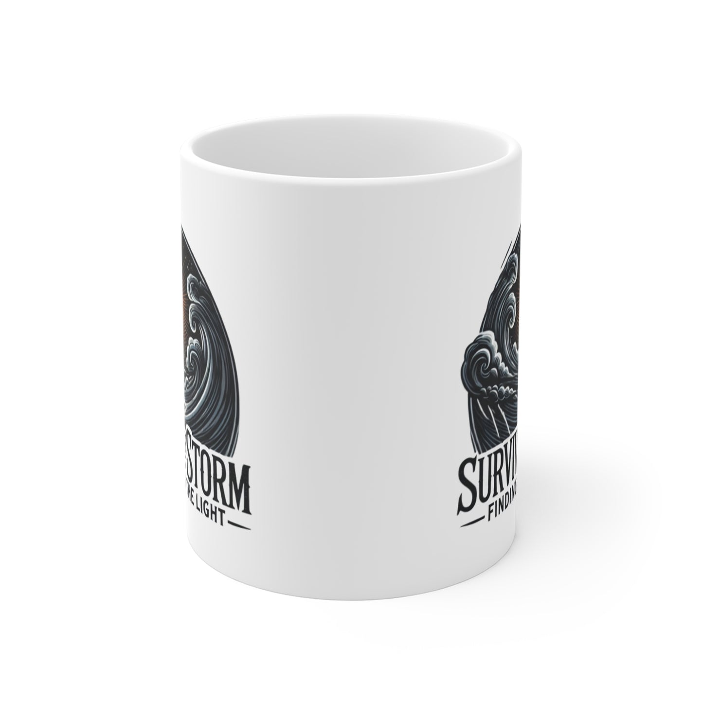 Mug - Surviving The Storm Finding Hope In The Light Domestic Violence Awareness Collection