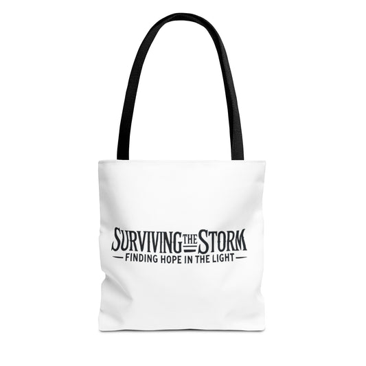 Surviving The Storm Tote Bag - Domestic Violence Awareness