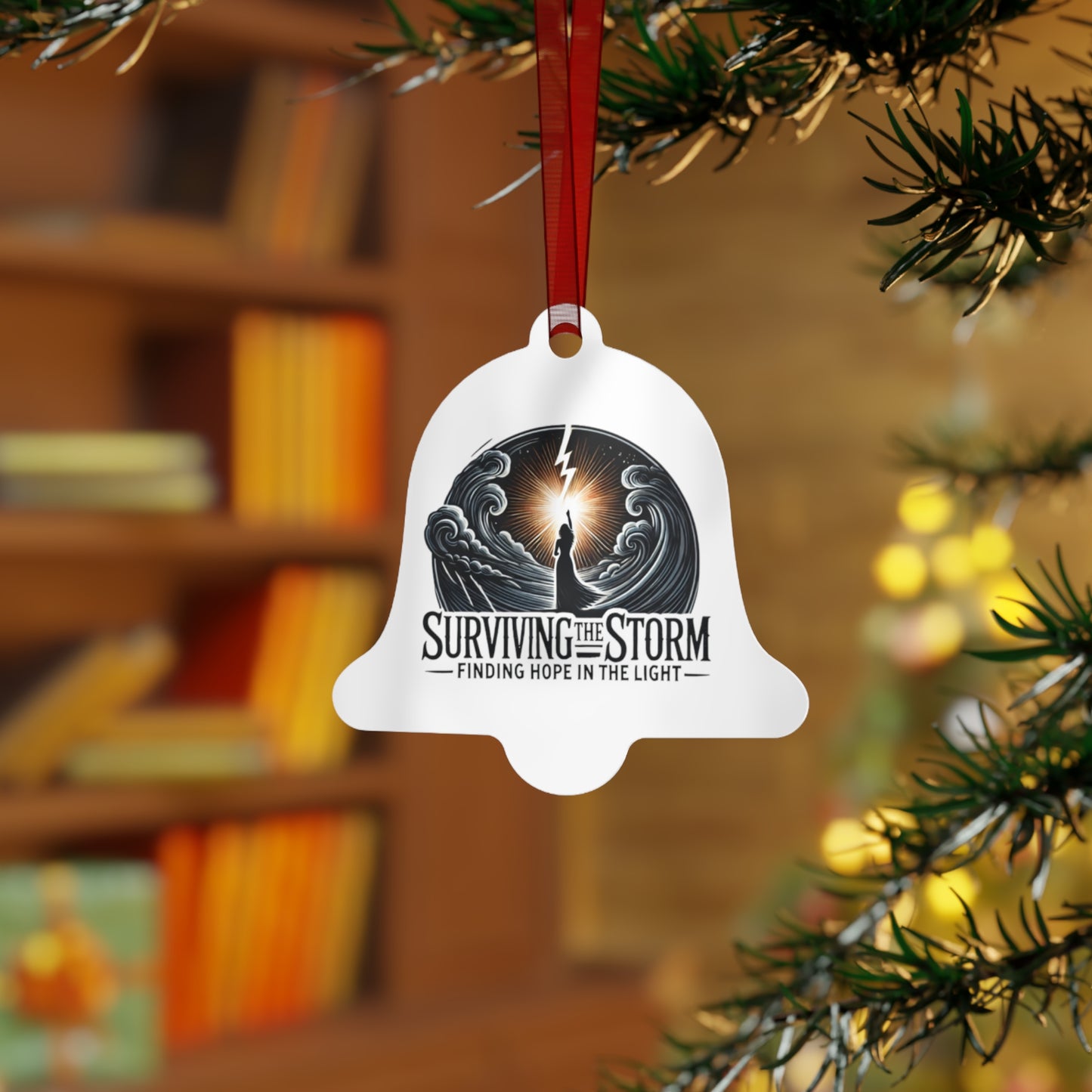 Ornament Set: Surviving the Storm - Domestic Violence Awareness